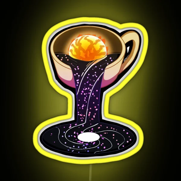 Cuppa Space RGB Neon Sign