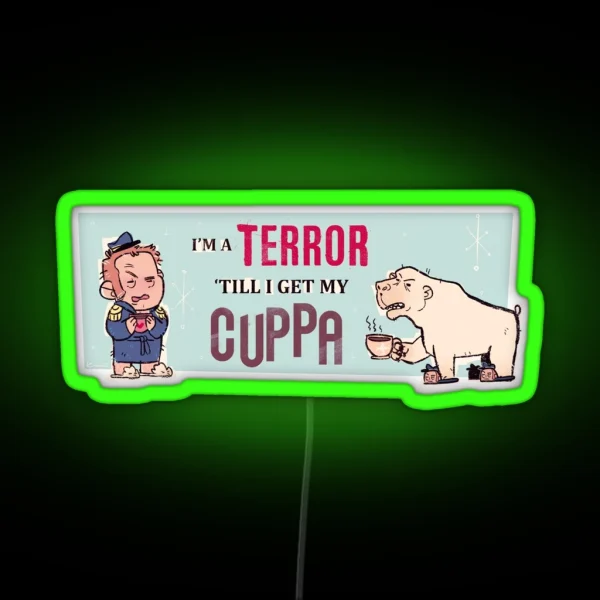Cuppa Terror RGB Neon Sign