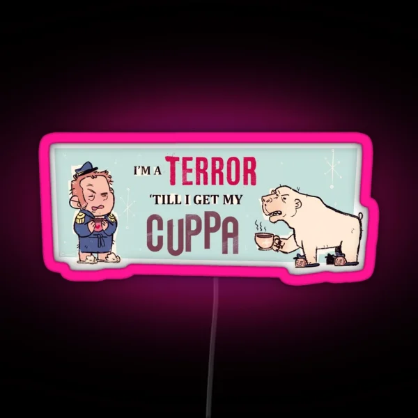 Cuppa Terror RGB Neon Sign