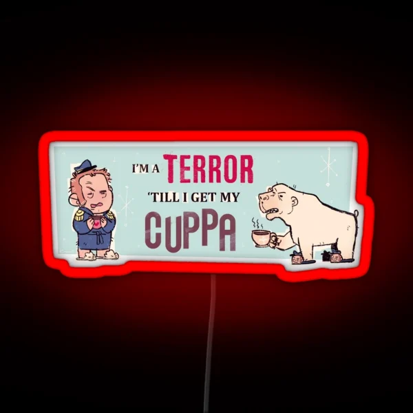 Cuppa Terror RGB Neon Sign