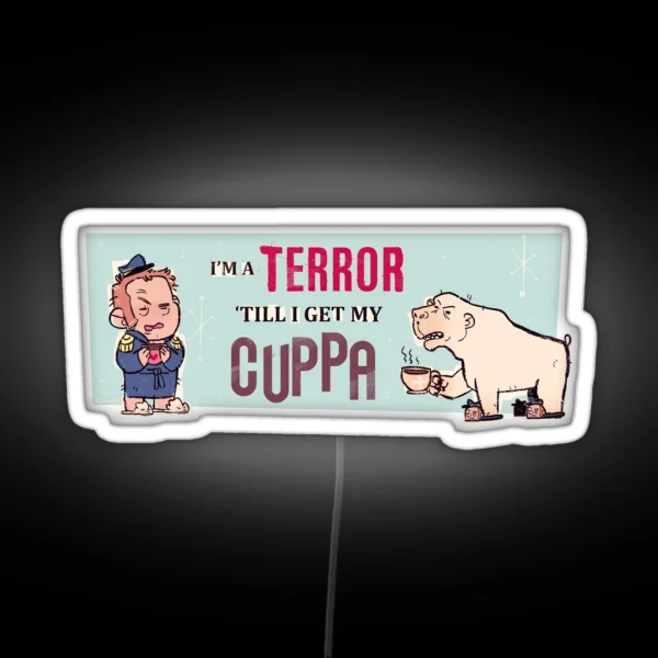 Cuppa Terror RGB Neon Sign