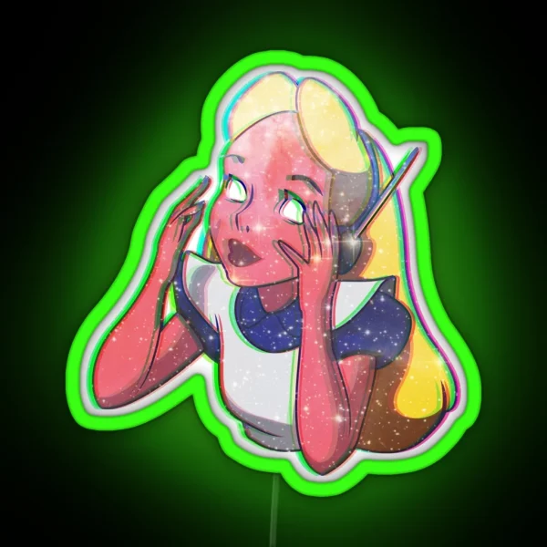Curiouser And Curiouser RGB Neon Sign