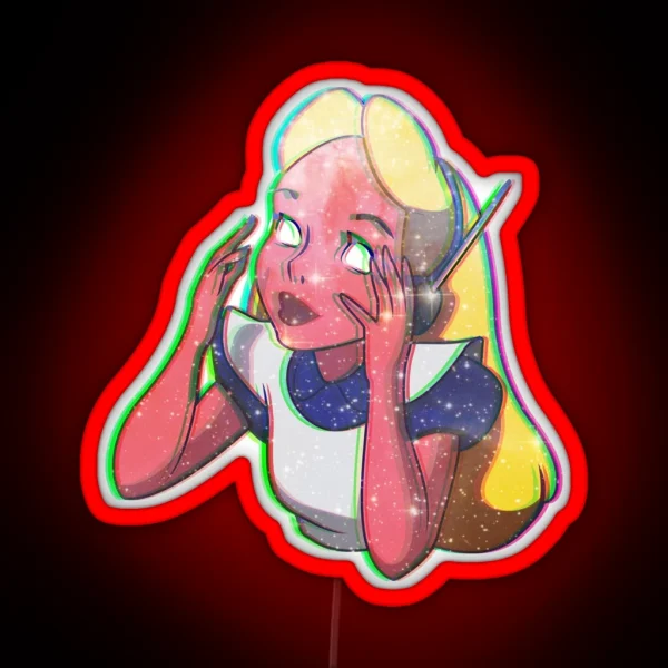 Curiouser And Curiouser RGB Neon Sign