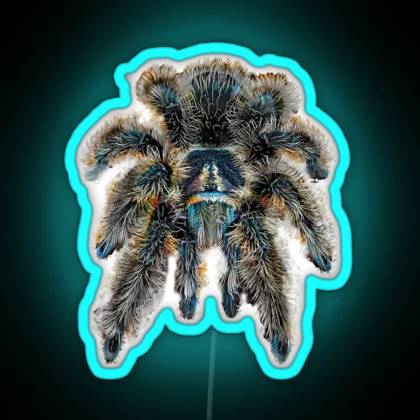Curly Hair Wooly Tarantula Spider RGB Neon Sign