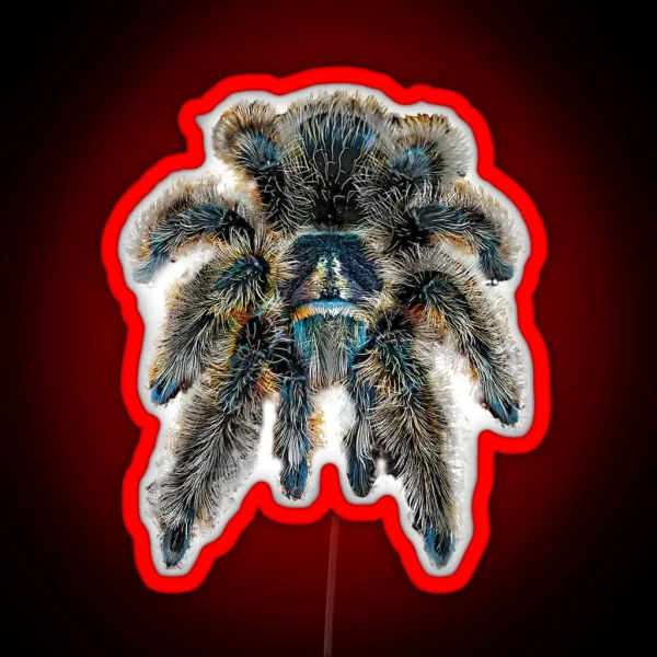 Curly Hair Wooly Tarantula Spider RGB Neon Sign