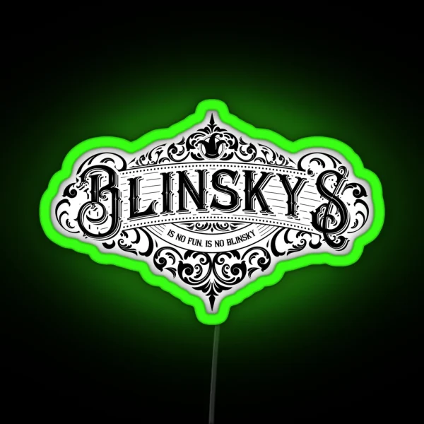 Curse Of Strahd Blinsky S Toy Shop White RGB Neon Sign