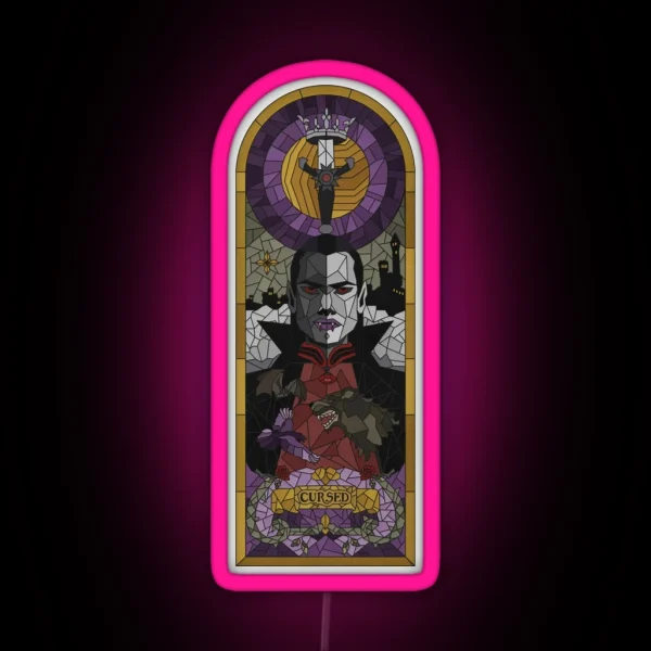 Cursed Baroque Vampire RGB Neon Sign
