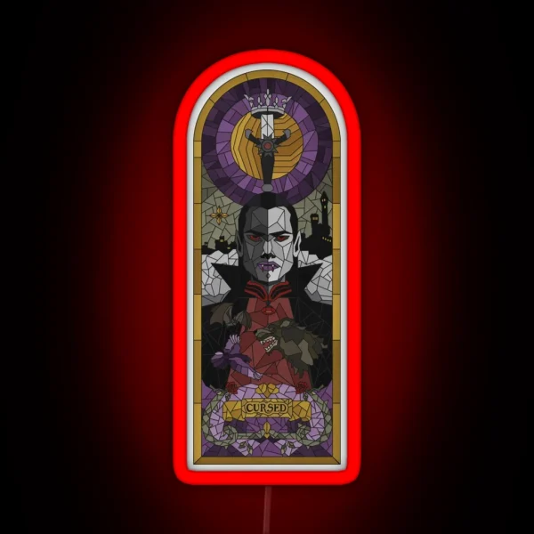 Cursed Baroque Vampire RGB Neon Sign