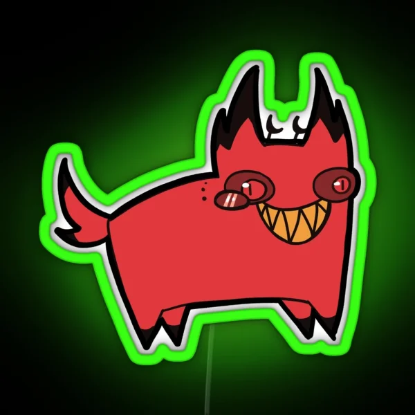Cursed Cat Alastor RGB Neon Sign