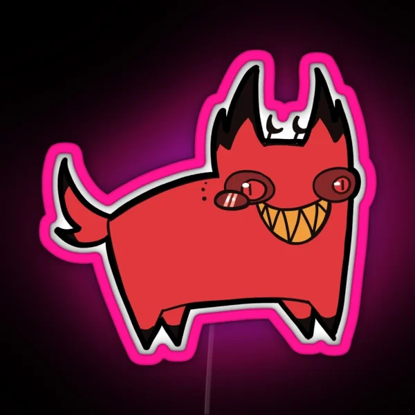 Cursed Cat Alastor RGB Neon Sign