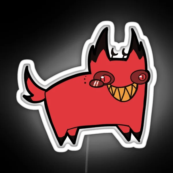 Cursed Cat Alastor RGB Neon Sign