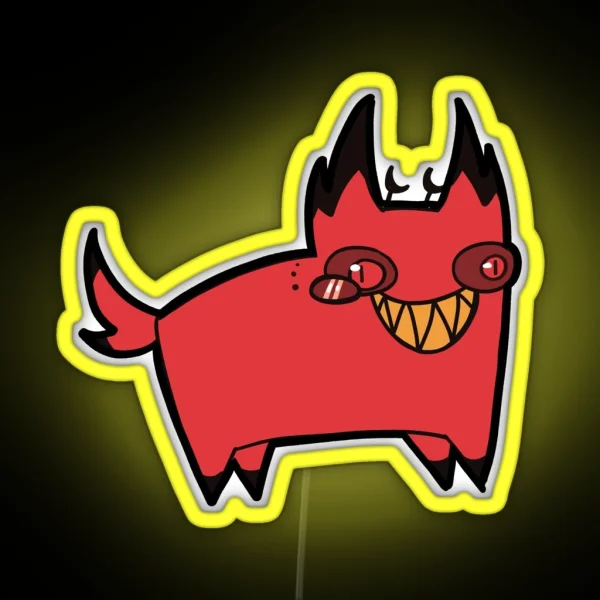 Cursed Cat Alastor RGB Neon Sign