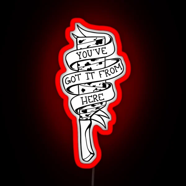 Cursed Weapon RGB Neon Sign