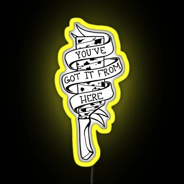 Cursed Weapon RGB Neon Sign