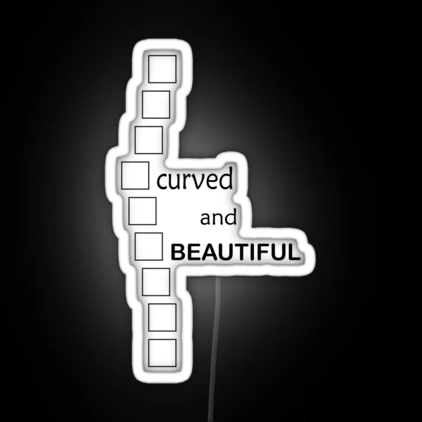 Curved And Beautiful RGB Neon Sign
