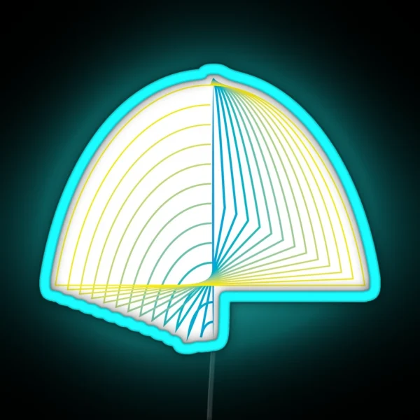 Curved Lines RGB Neon Sign