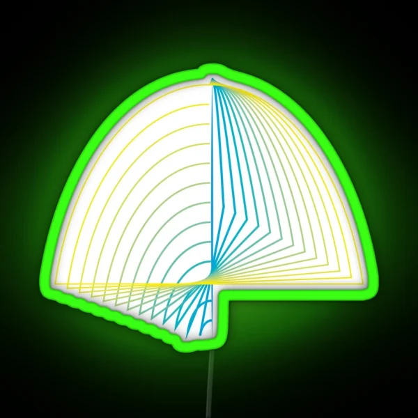 Curved Lines RGB Neon Sign