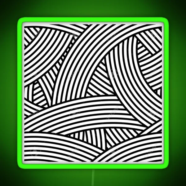 Curved Lines RGB Neon Sign