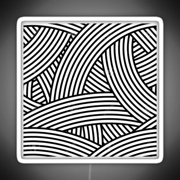 Curved Lines RGB Neon Sign