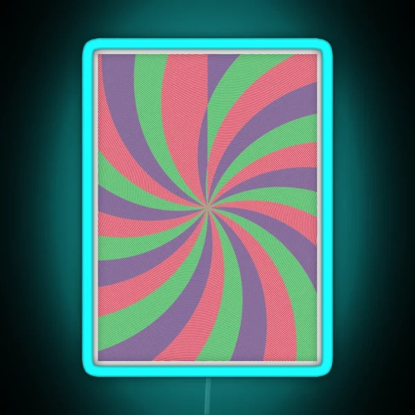 Curved Stripes RGB Neon Sign