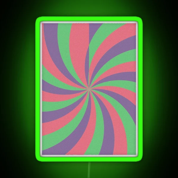 Curved Stripes RGB Neon Sign
