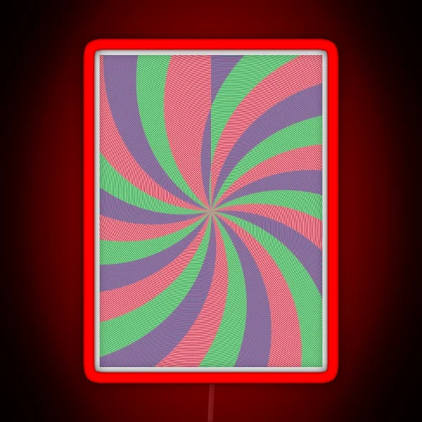 Curved Stripes RGB Neon Sign