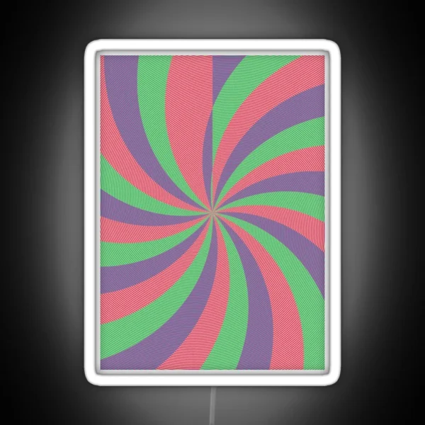 Curved Stripes RGB Neon Sign