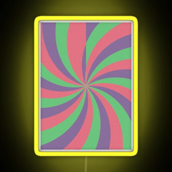 Curved Stripes RGB Neon Sign