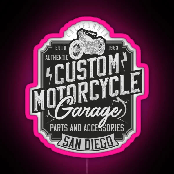 Custom Motorcycle RGB Neon Sign