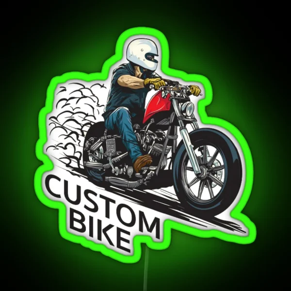 Custombike RGB Neon Sign