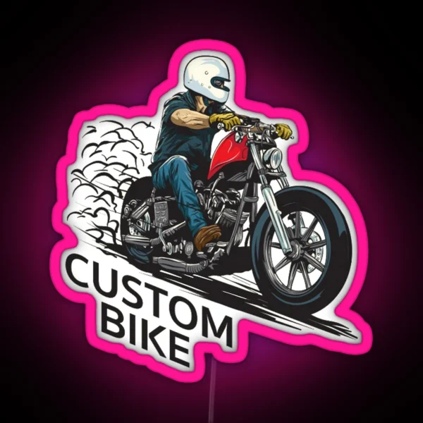 Custombike RGB Neon Sign