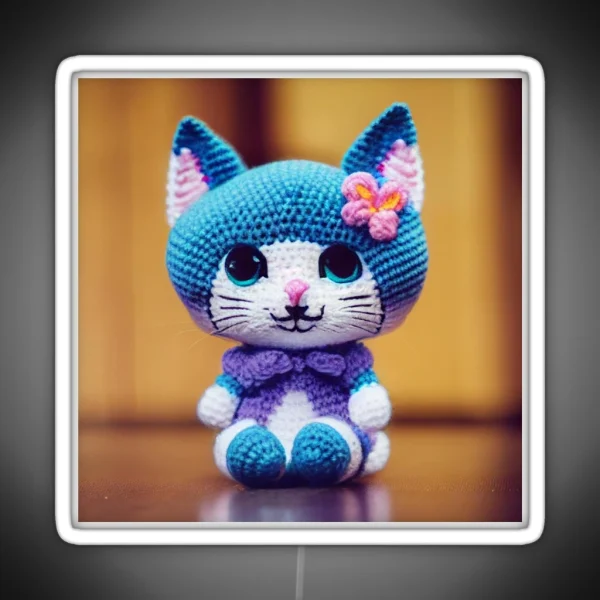 Cute Amigurumi Kitten Original Collection RGB Neon Sign