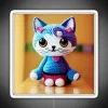 Cute Amigurumi Kitten Original Collection RGB Neon Sign - Image 4