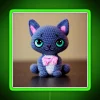Cute Amigurumi Kitten Original Collection RGB Neon Sign - Image 3