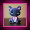Cute Amigurumi Kitten Original Collection RGB Neon Sign - Image 6