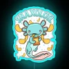 Cute And Funny Snaxolotl Adorable Snacking Axolotl RGB Neon Sign - Image 3