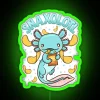 Cute And Funny Snaxolotl Adorable Snacking Axolotl RGB Neon Sign - Image 4