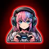 Cute Anime Gamer Girl RGB Neon Sign - Image 2