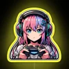 Cute Anime Gamer Girl RGB Neon Sign - Image 6