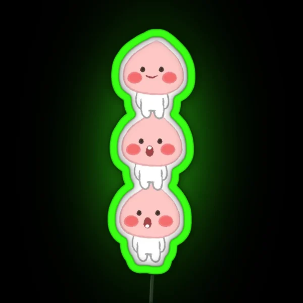 Cute Apeach Triplets RGB Neon Sign