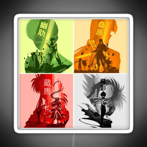Cute Awesome Detectives Of Spirit World RGB Neon Sign