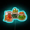 Cute Baby Froglets Playing With Fantasy Potions Artwork Asian Style RGB Neon Sign - Image 3