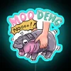 Cute Baby Pygmy Hippo Moodeng Bouncy Pig RGB Neon Sign - Image 3