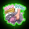 Cute Baby Pygmy Hippo Moodeng Bouncy Pig RGB Neon Sign - Image 4