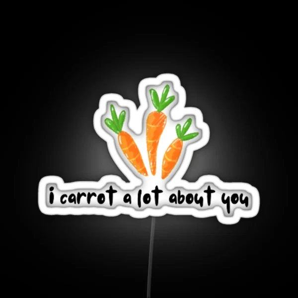 Cute Carrote Pun RGB Neon Sign