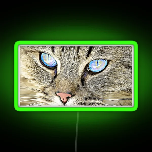 Cute Cat Eyes RGB Neon Sign