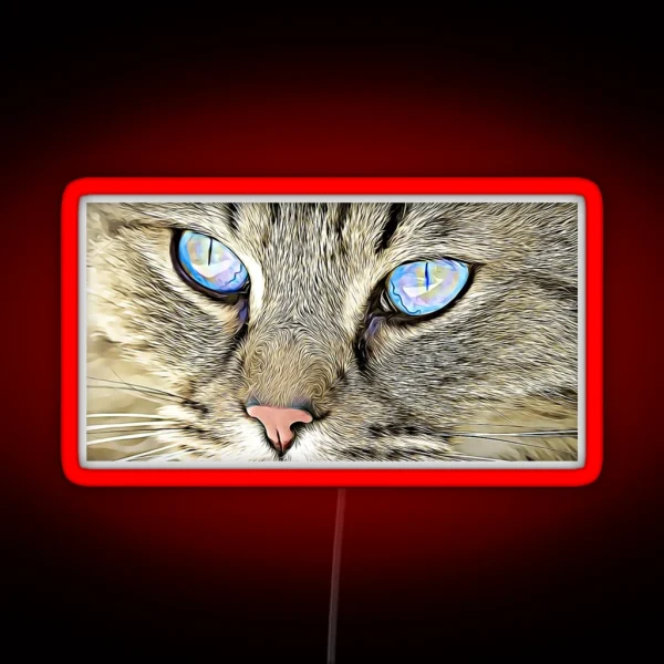Cute Cat Eyes RGB Neon Sign