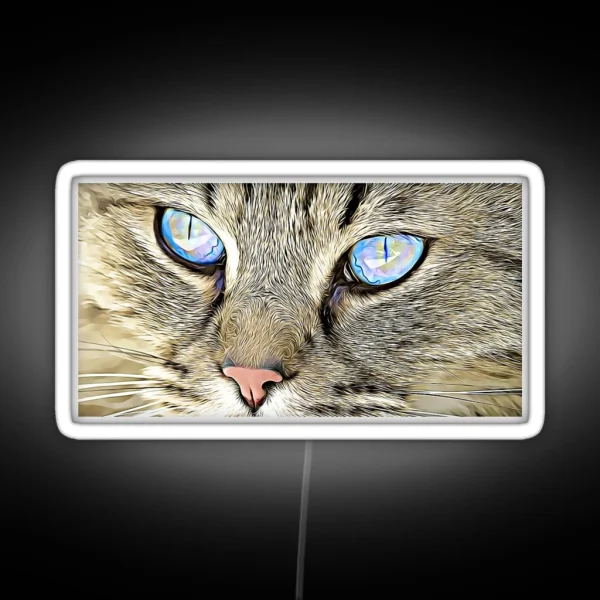 Cute Cat Eyes RGB Neon Sign