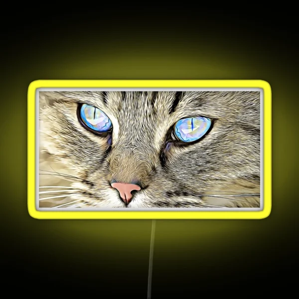 Cute Cat Eyes RGB Neon Sign