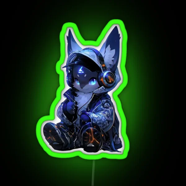 Cute Cat RGB Neon Sign